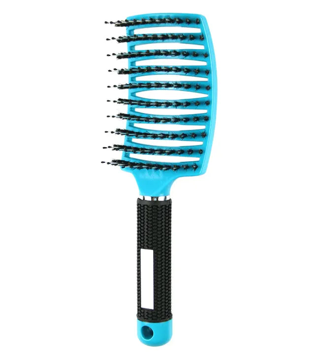 Curved Bristle Massage Comb ¨C Multifunctional Styling for Curly Hair