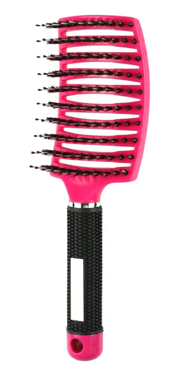 Curved Bristle Massage Comb ¨C Multifunctional Styling for Curly Hair