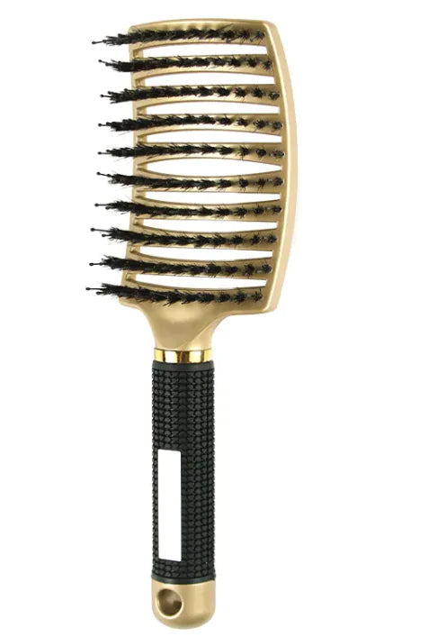 Curved Bristle Massage Comb ¨C Multifunctional Styling for Curly Hair